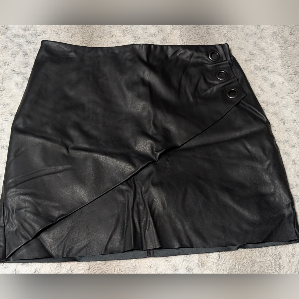 Express faux leather mini skirt 8